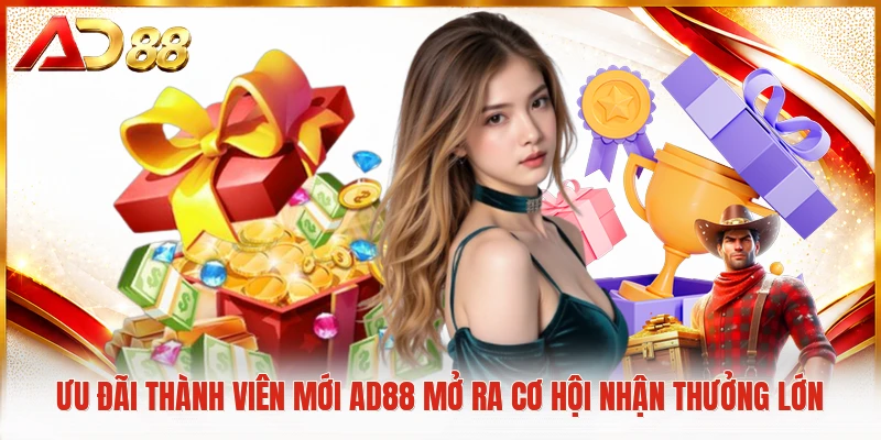 Ưu Đãi Thành Viên Mới AD88 Mở Ra Cơ Hội Nhận Thưởng Lớn Ưu đãi thành viên mới AD88